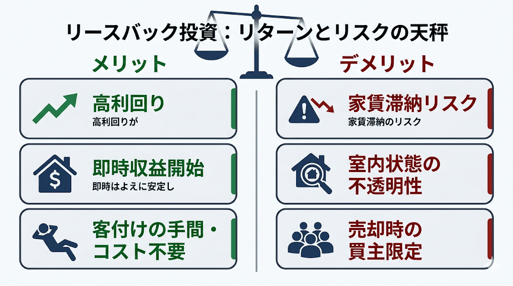 リースバック物件に投資するメリット・デメリット