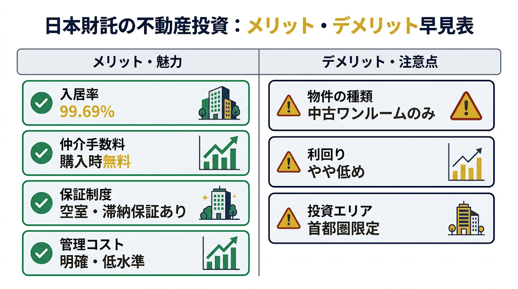 日本財託で不動産投資を始めるメリット・デメリット