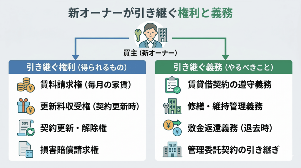 オーナーチェンジ物件購入時に引き継ぐ権利と義務