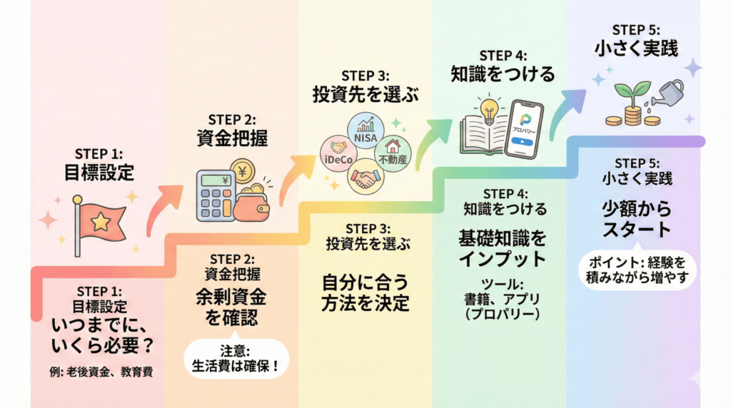初心者でもできるほったらかし投資の始め方・流れ
