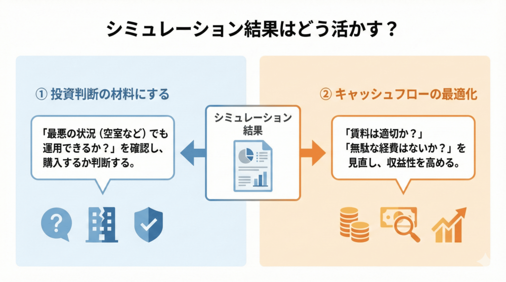 シミュレーション結果の活用方法