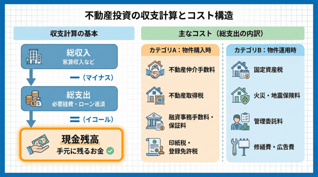不動産投資の収支計算