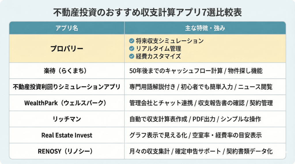 収支計算ができるオススメ不動産投資アプリ