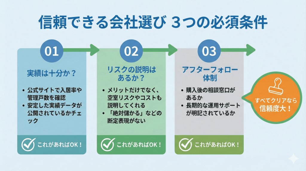 信頼できる不動産投資会社・サービスの選び方