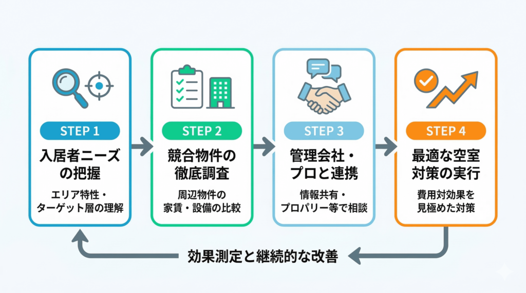 空室を埋めるための3つのポイント